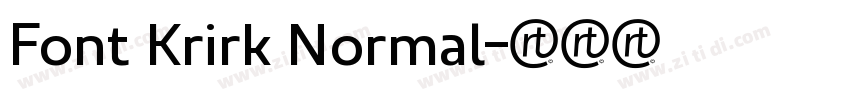Font Krirk Normal字体转换